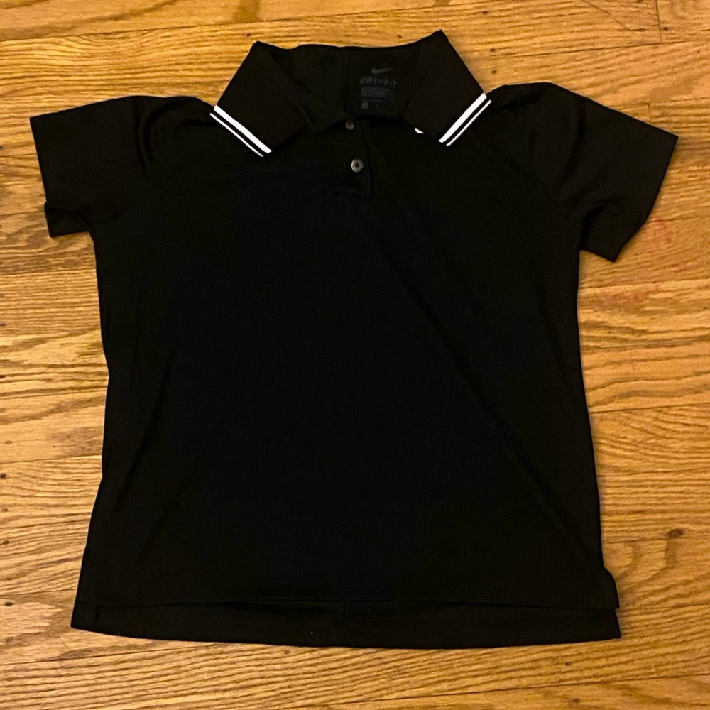 Black Nike golf shirt